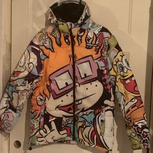 Nickelodeon Multicolor Cartoon Puffer Jacket